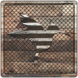 Corrugated Hummingbird on Wood Novelty Metal Square Sign 12" (SQ)