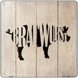 Pigs Make Bratwursts Novelty Metal Square Sign 12" (SQ)