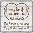 Maybe If We Tell People Novelty Metal Square Sign 12" (SQ)