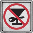 No Drinking and Driving Novelty Metal Square Sign 12" (SQ)