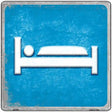 Bed Novelty Metal Square Sign 12" (SQ)