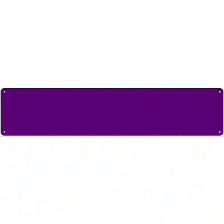 Purple Solid Blank Novelty Metal Street Sign 24" x 5" (ST)