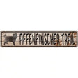 Affenpinscher Trail Novelty Metal Vanity Street Sign 24" x 5" (ST)