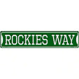 Rockies Way Novelty Metal Street Sign 24" x 5" (ST)