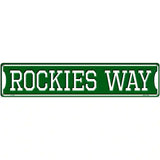 Rockies Way Novelty Metal Street Sign 24" x 5" (ST)