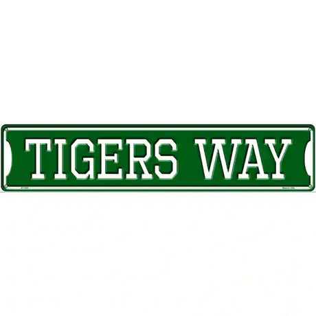 Tigers Way Novelty Metal Street Sign 24" x 5" (ST)