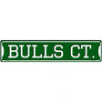 Bulls Ct Novelty Metal Street Sign 24" x 5" (ST)