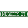 Nuggets Ct Novelty Metal Street Sign 24" x 5" (ST)