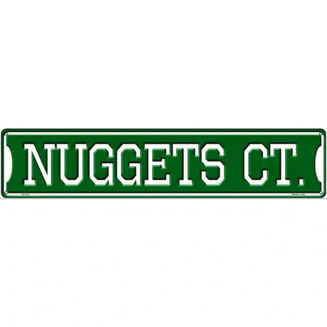 Nuggets Ct Novelty Metal Street Sign 24" x 5" (ST)