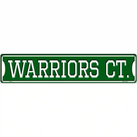 Warriors Ct Novelty Metal Street Sign 24" x 5" (ST)