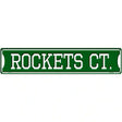 Rockets Ct Novelty Metal Street Sign 24" x 5" (ST)