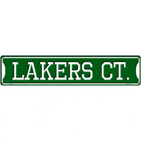 Lakers Ct Novelty Metal Street Sign 24" x 5" (ST)