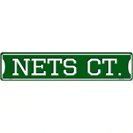 Nets Ct Novelty Metal Street Sign 24" x 5" (ST)