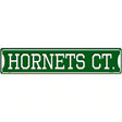 Hornets Ct Novelty Metal Street Sign 24" x 5" (ST)