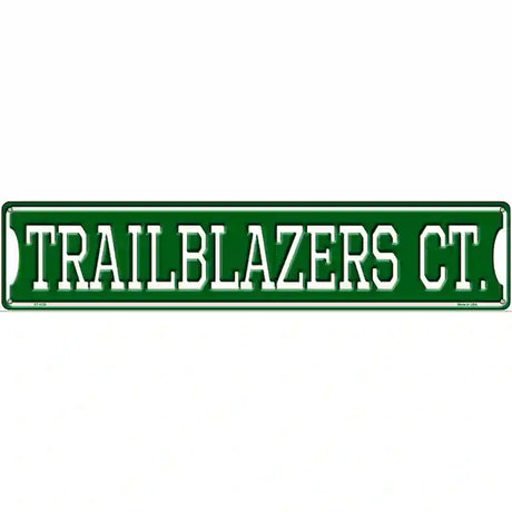 Trailblazers Ct Novelty Metal Street Sign 24" x 5" (ST)