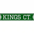 Kings Ct Novelty Metal Street Sign 24" x 5" (ST)