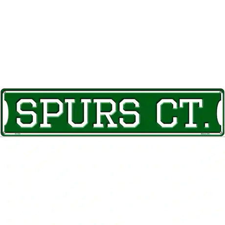 Spurs Ct Novelty Metal Street Sign 24" x 5" (ST)