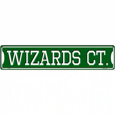 Wizards Ct Novelty Metal Street Sign 24" x 5" (ST)