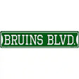 Bruins Blvd Novelty Metal Street Sign 24" x 5" (ST)