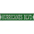 Hurricanes Blvd Novelty Metal Street Sign 24" x 5" (ST)