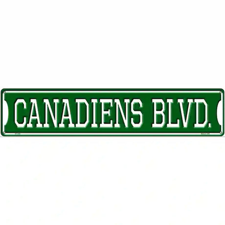 Canadiens Blvd Novelty Metal Street Sign 24" x 5" (ST)