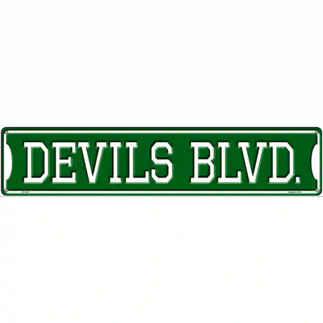 Devils Blvd Novelty Metal Street Sign 24" x 5" (ST)