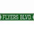 Flyers Blvd Novelty Metal Street Sign 24" x 5" (ST)