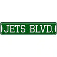 Jets Blvd Novelty Metal Street Sign 24" x 5" (ST)