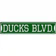 Ducks Blvd Novelty Metal Street Sign 24" x 5" (ST)