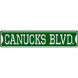 Canucks Blvd Novelty Metal Street Sign 24" x 5" (ST)