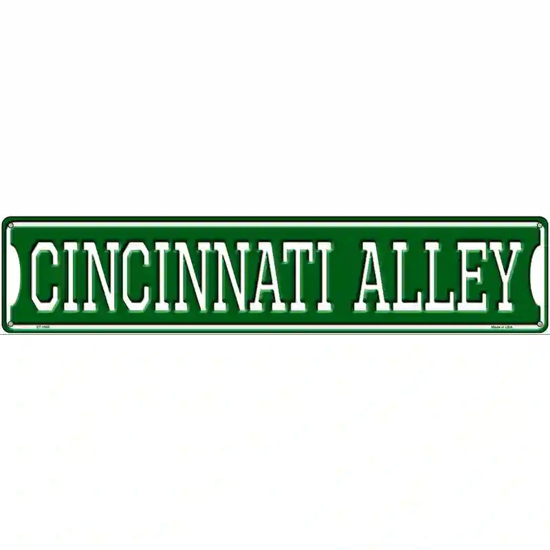 Cincinnati Alley Novelty Metal Street Sign 24" x 5" (ST)