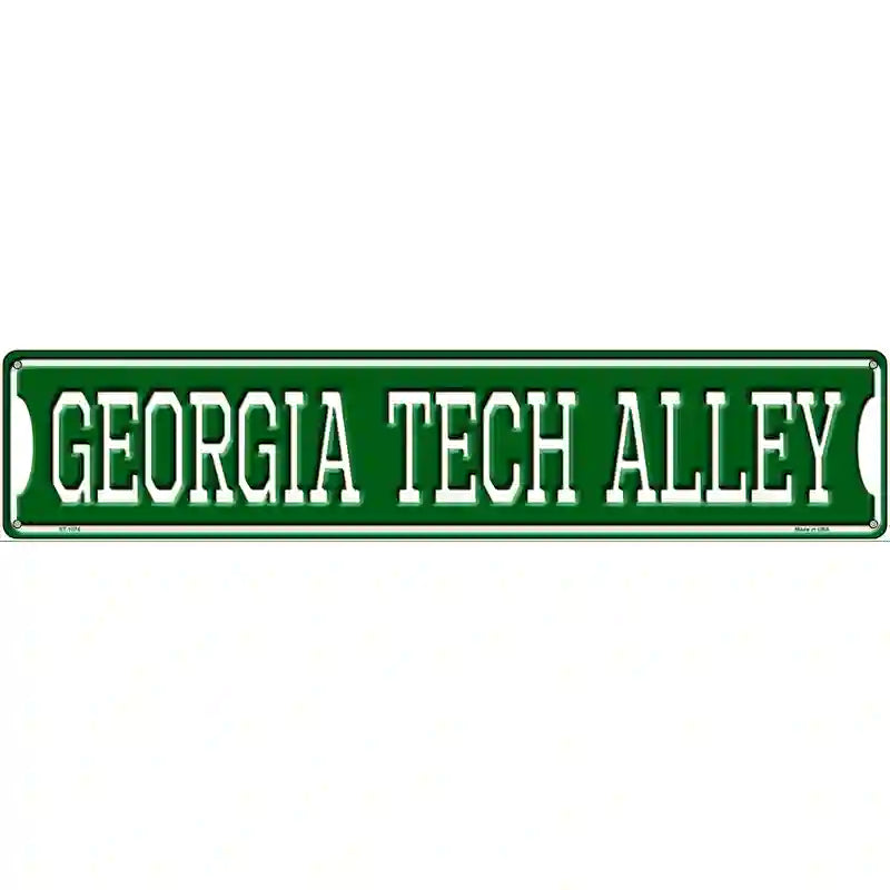 Georgia Tech Alley Novelty Metal Street Sign 24" x 5" (ST)