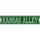 Kansas Alley Novelty Metal Street Sign 24" x 5" (ST)