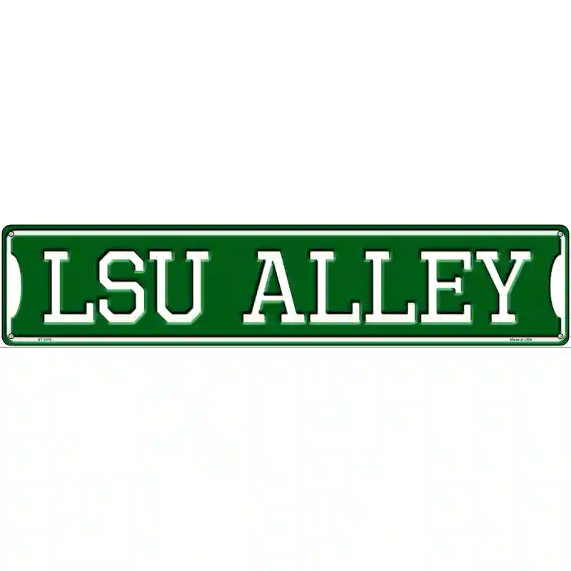 LSU Alley Novelty Metal Street Sign 24" x 5" (ST)