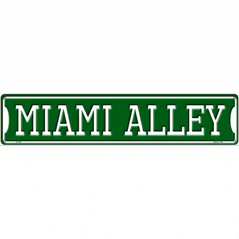 Miami Alley Novelty Metal Street Sign 24" x 5" (ST)