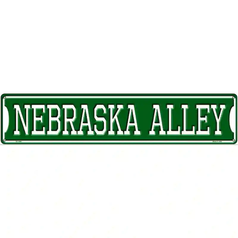 Nebraska Alley Novelty Metal Street Sign 24" x 5" (ST)