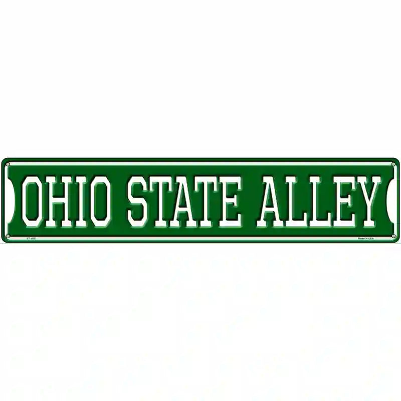 Ohio State Alley Novelty Metal Street Sign 24" x 5" (ST)