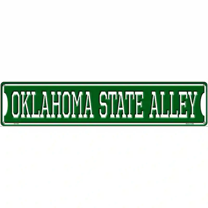 Oklahoma State Alley Novelty Metal Street Sign 24" x 5" (ST)