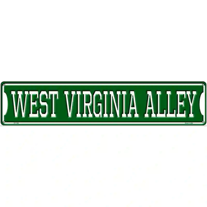 West Virginia Alley Novelty Metal Street Sign 24" x 5" (ST)