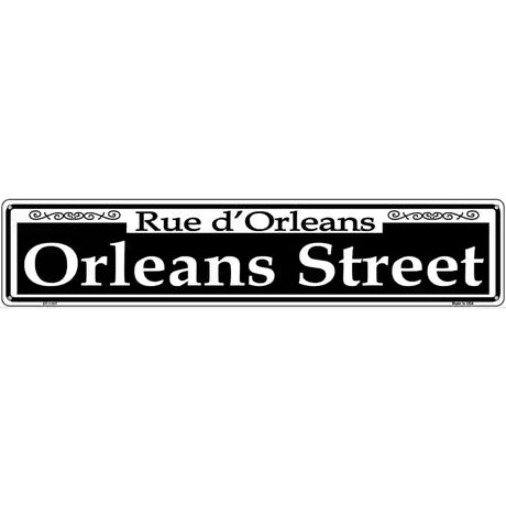 Orleans Street Novelty Metal Street Sign 24" x 5" (ST)