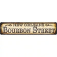 Bourbon Street New Orleans Novelty Metal Street Sign 24" x 5" (ST)