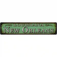 New Orleans Louisiana Novelty Metal Street Sign 24" x 5" (ST)