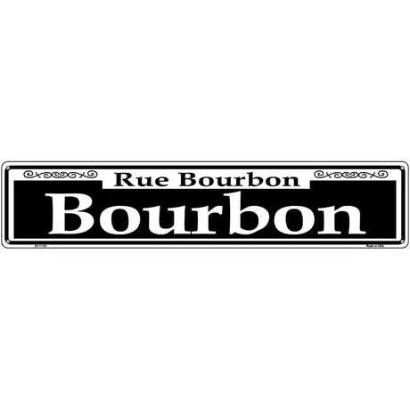 Bourbon Novelty Metal Street Sign 24" x 5" (ST)