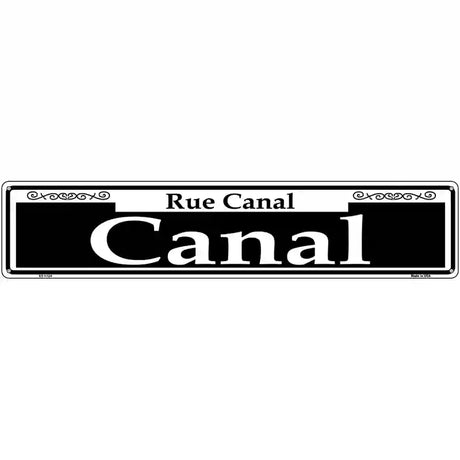 Canal Novelty Metal Street Sign 24" x 5" (ST)