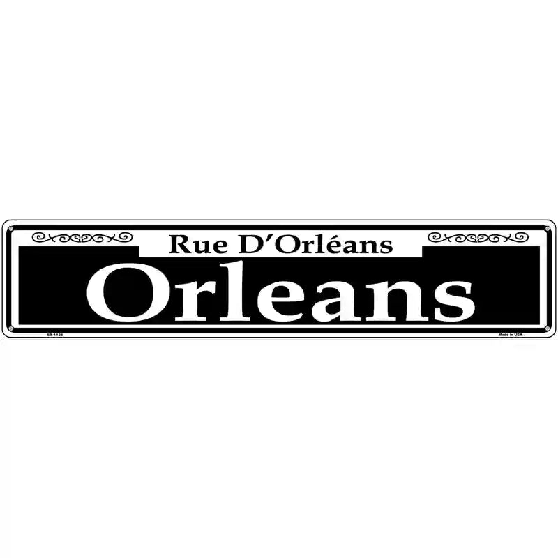 Orleans Novelty Metal Street Sign 24" x 5" (ST)