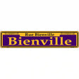 Bienville Purple Novelty Metal Street Sign 24" x 5" (ST)