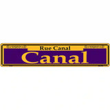 Canal Purple Novelty Metal Street Sign 24" x 5" (ST)