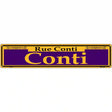 Conti Purple Novelty Metal Street Sign 24" x 5" (ST)