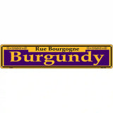 Burgundy Purple Novelty Metal Street Sign 24" x 5" (ST)