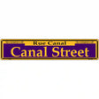 Canal Street Purple Novelty Metal Street Sign 24" x 5" (ST)